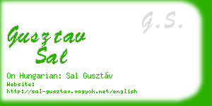 gusztav sal business card